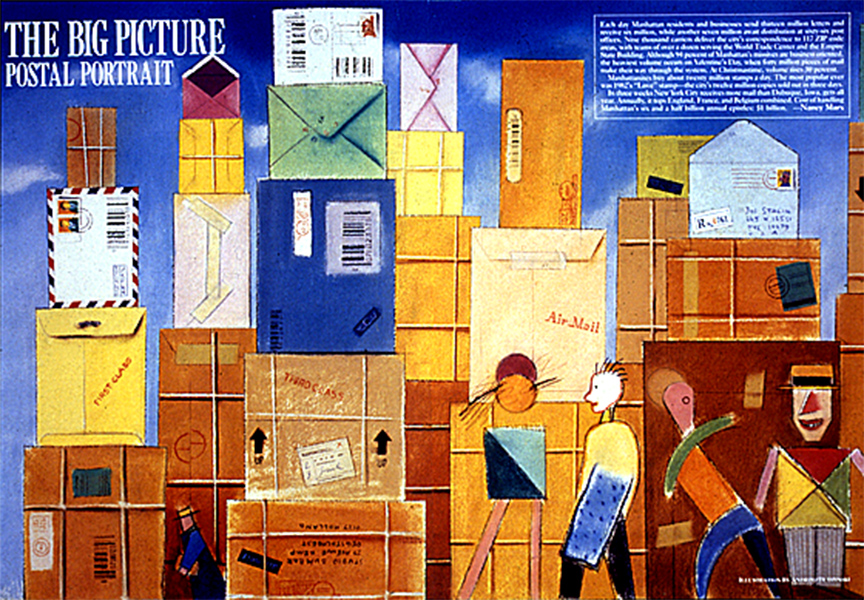 The Big Picture - Postal Portrait&nbsp;&nbsp;&nbsp;&nbsp;1989&nbsp;&nbsp;&nbsp;&nbsp;(Manhattan Inc. USA)